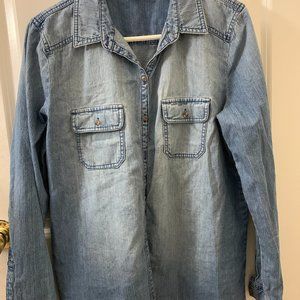 Rubbish denim button down size L